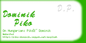 dominik piko business card